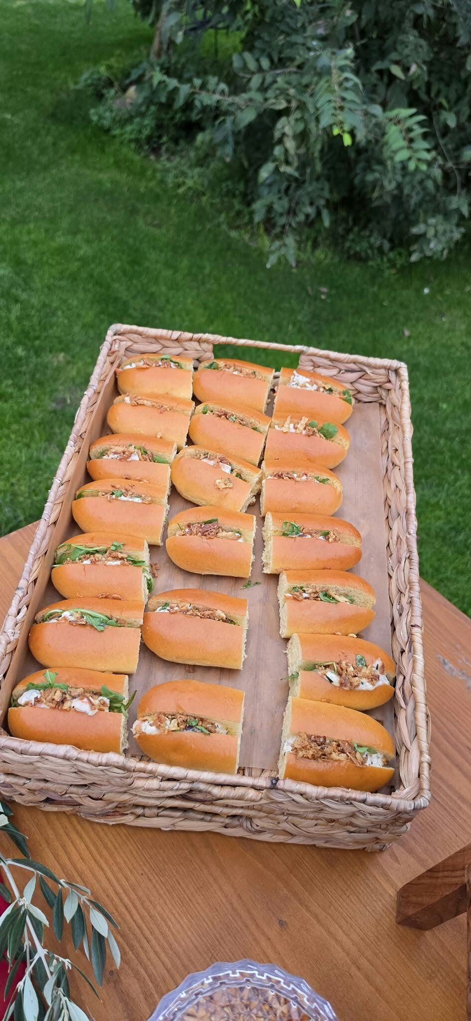 Corbeille de mini-sandwichs