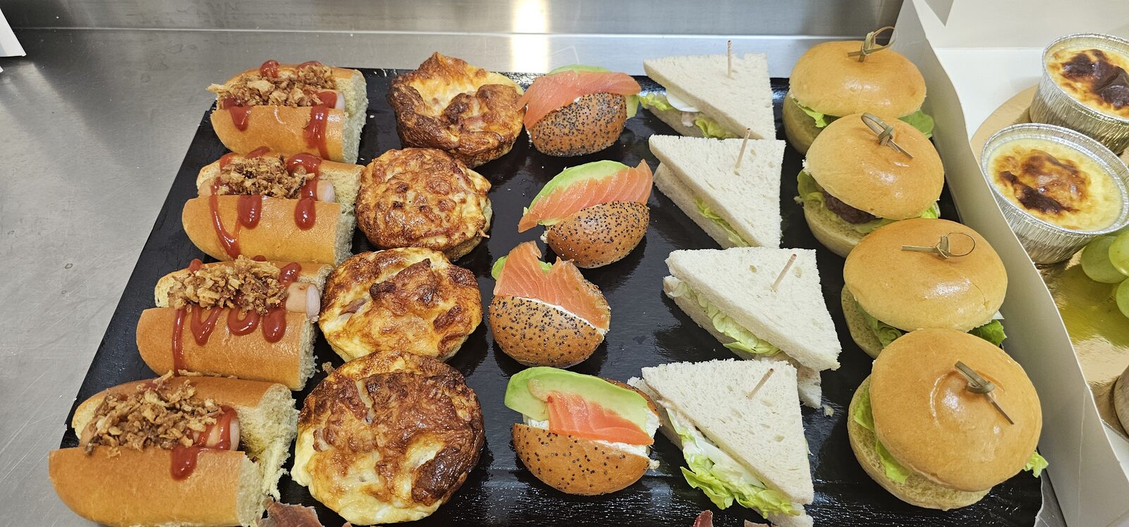 Le plateau de bouchées salées, en cuisine